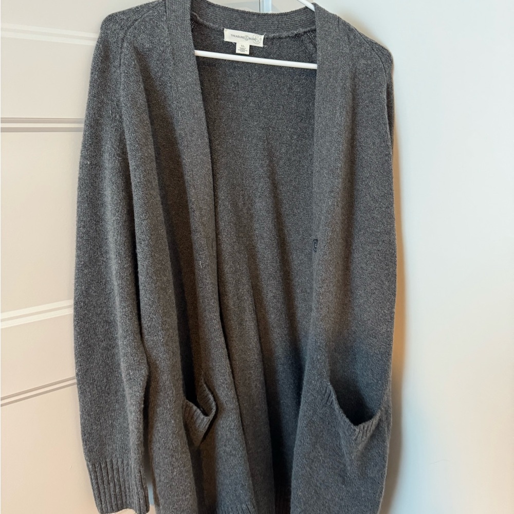 Treasure & Bond Charcoal Cardigan